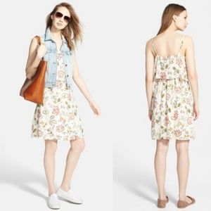 Madewell Floral Silk Overlay Cami Dress Size 6